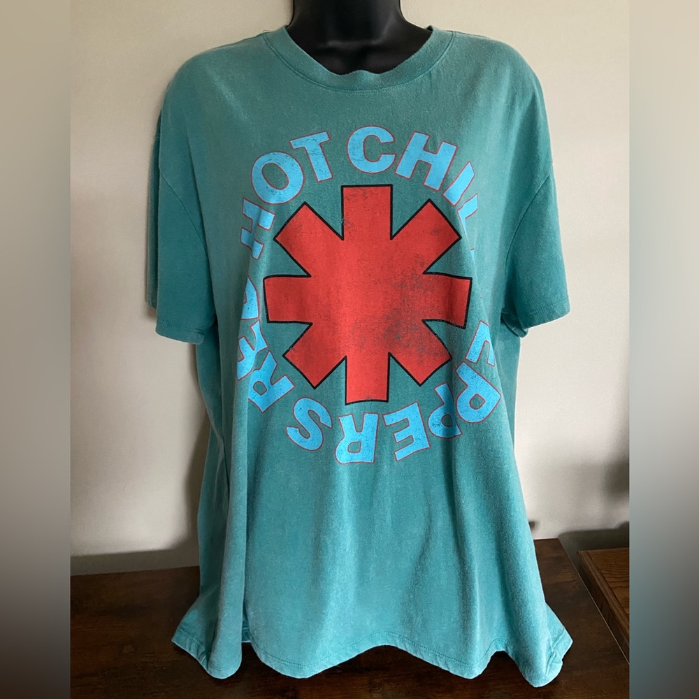 Red Hot Chili Peppers Oversized Tee - Teal
